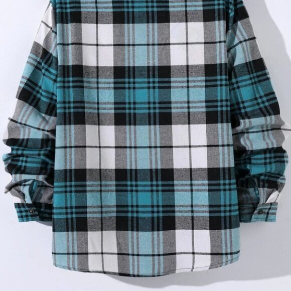 Casual Multicolored Men's Plaid Shirt - Picture 4 of 9